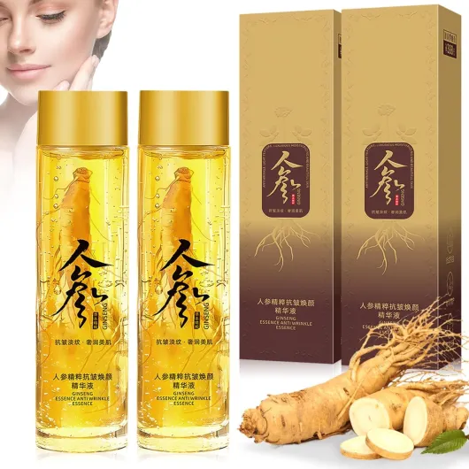 2 Pièces Sérums pour le visage au Ginseng, Huile Essentielle de ginseng,sérum au ginseng, essence de ginseng,Sérum raffermissant au Ginseng TaimeiMao156
