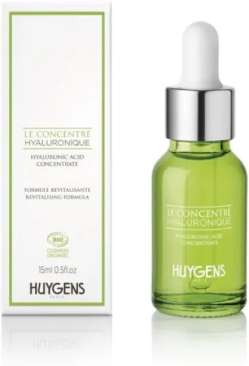 Sérum Acide Hyaluronique - +49% d'Hydratation après 1h - Cliniquement prouvé - Le Concentré Hyaluronique BIO HUYGENS - 15ml - 99% Naturel - Made In France 15 ml (Lot de 1)