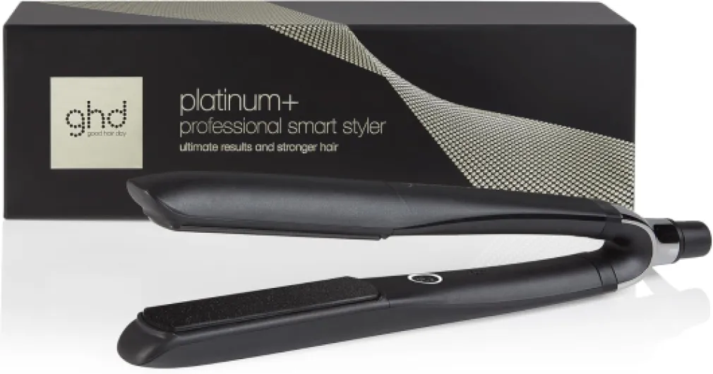 Ghd - Lisseur cheveux ghd Platinum+ - Fer à lisser professionnel - Lisse en un passage sans chaleur extrême, 75% plus brillants, 70% plus forts - Lisseur boucleur idéal cheveux colorés/abîmés Noir