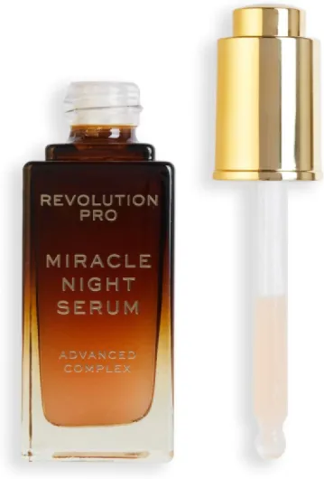 Revolution Pro, Sérum Miracle Night Rescue Advanced Complex, Sérum Visage Nuit, Lisse & Repulpe la Peau, 30 ml - Régénération Nocturne !