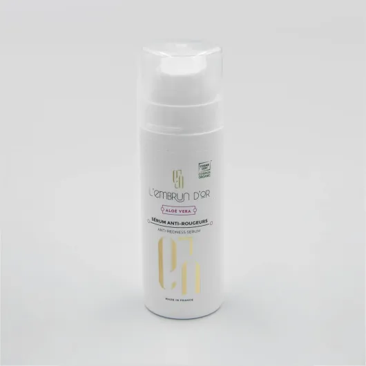 L'Embrun d'Or - Sérum anti-rougeurs - soin apaisant, relaxant, tonifiant et anti-âge pour peaux sensibles et réactives - BIO - 30 mL