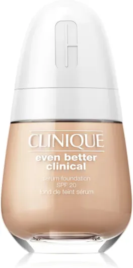 Clinique Even Better Clinical Fond de Teint Sérum SPF 20, Couvrance Totale, Fini Mat Satiné avec Technologie 3 Sérums, 30 ml Cn40-Cream Chamois