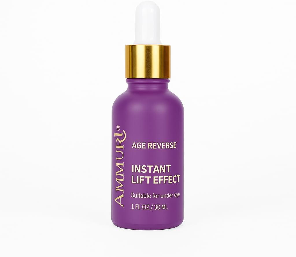 Ammuri Age Reverse Sérum à effet lifting instantané, traitement anti-âge, peptides et acide hyaluronique, 30 ml