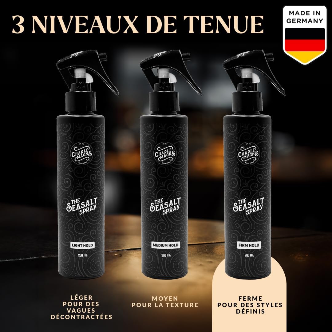 Spray au sel de mer Eau salée pour cheveux au sel de mer plus de texture et de volume pour les cheveux d'eau salée mat pour un look 200 ml Non spécifié - Sans parfum 200 ml (Lot de 1)