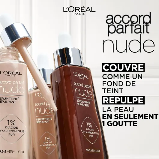 L'Oréal Paris - Sérum Teinté Repulpant - Accord Parfait - Teinte : 2-3 Light - 30 ml 2-3 lumière