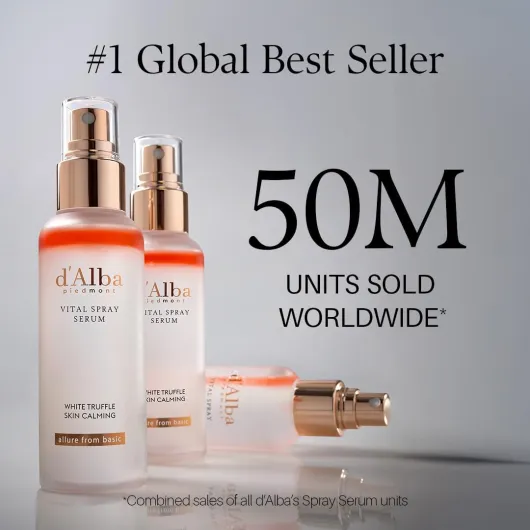 D'Alba Vital Spray Serum Sérum à la Italian White Truffle, Soin Végétalien, Revitalisant, hydratant, Apaisant, Spray pour Visage, Solution SOS pour Peaux Rouges et Sensibles, Soin de la Peau Coréen
