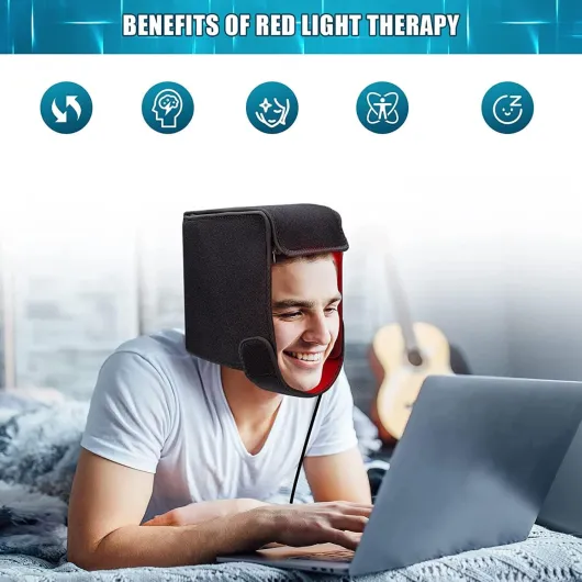 SBERNA Chapeau Thérapie par Lumière Rouge LED, 215Pcs LED 660Nm & 850Nm Near Infrared Therapy Device for Hair Loss Promote Fast Regrow Care Cap (Bonnet de Soins pour La Repousse Rapide des Cheveux)