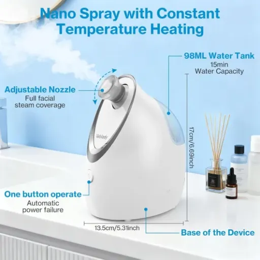 Test Vapeur Visage Wolady : un petit sauna facial simple qui fait le job à la maison