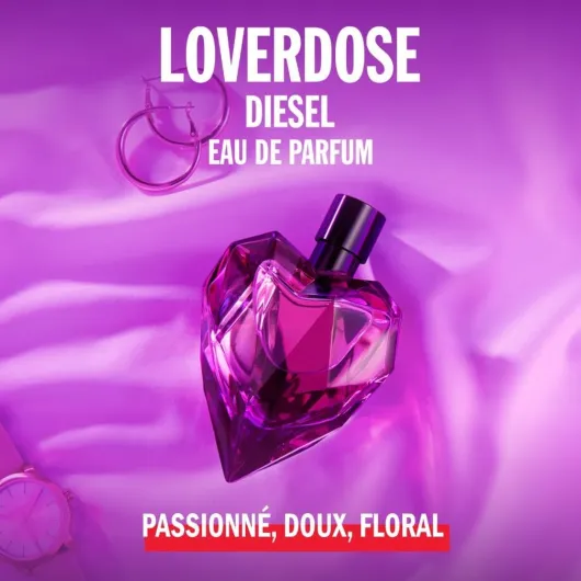 DIESEL Loverdose - Eau De Parfum Femme - Boisé & Oriental - Mandarine, Vanille & Liqueur De Réglisse - Tenue Longue Durée - Spray Vaporisateur 30 ml (Lot de 1)