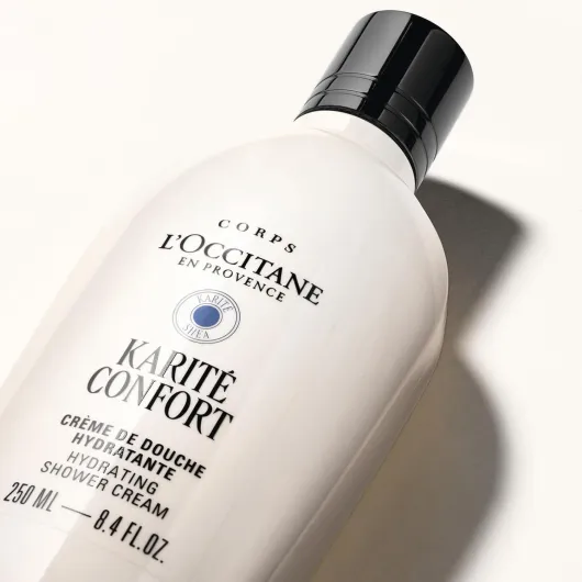 L'OCCITANE - Crème de Douche Karité Confort - 250 ml - Peaux sensibles - Nourrit et hydrate - Fabriqué en France