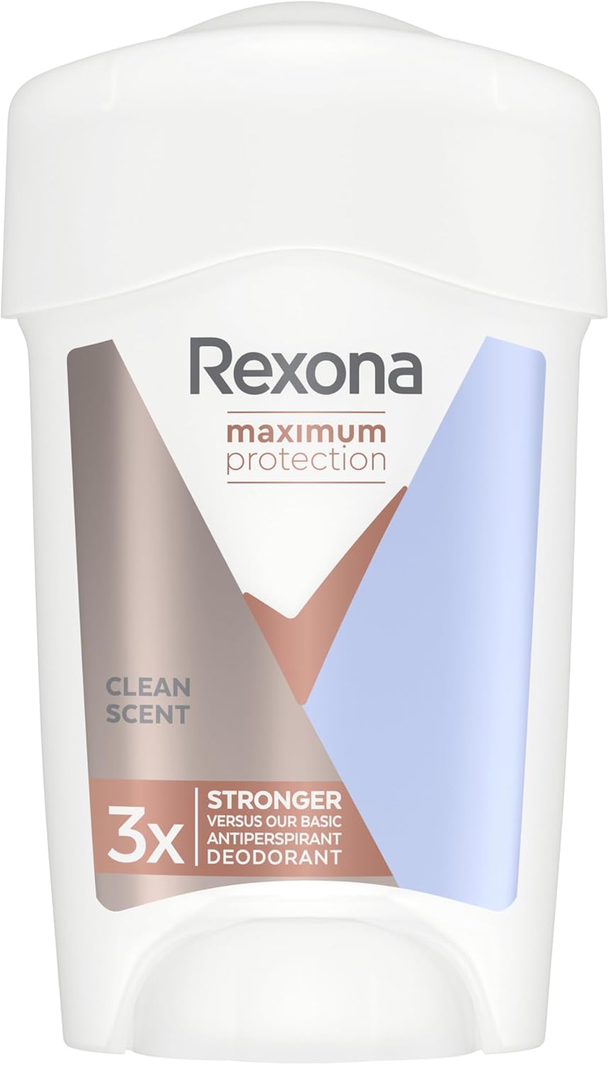 Déodorant Femme Clean Scent - Stick Anti-transpirant - 3x plus efficace contre la transpiration - Protection 96h - 45ml Stick Anti-Transpirant Femme Clean Scent 45 ml (Lot de 1)