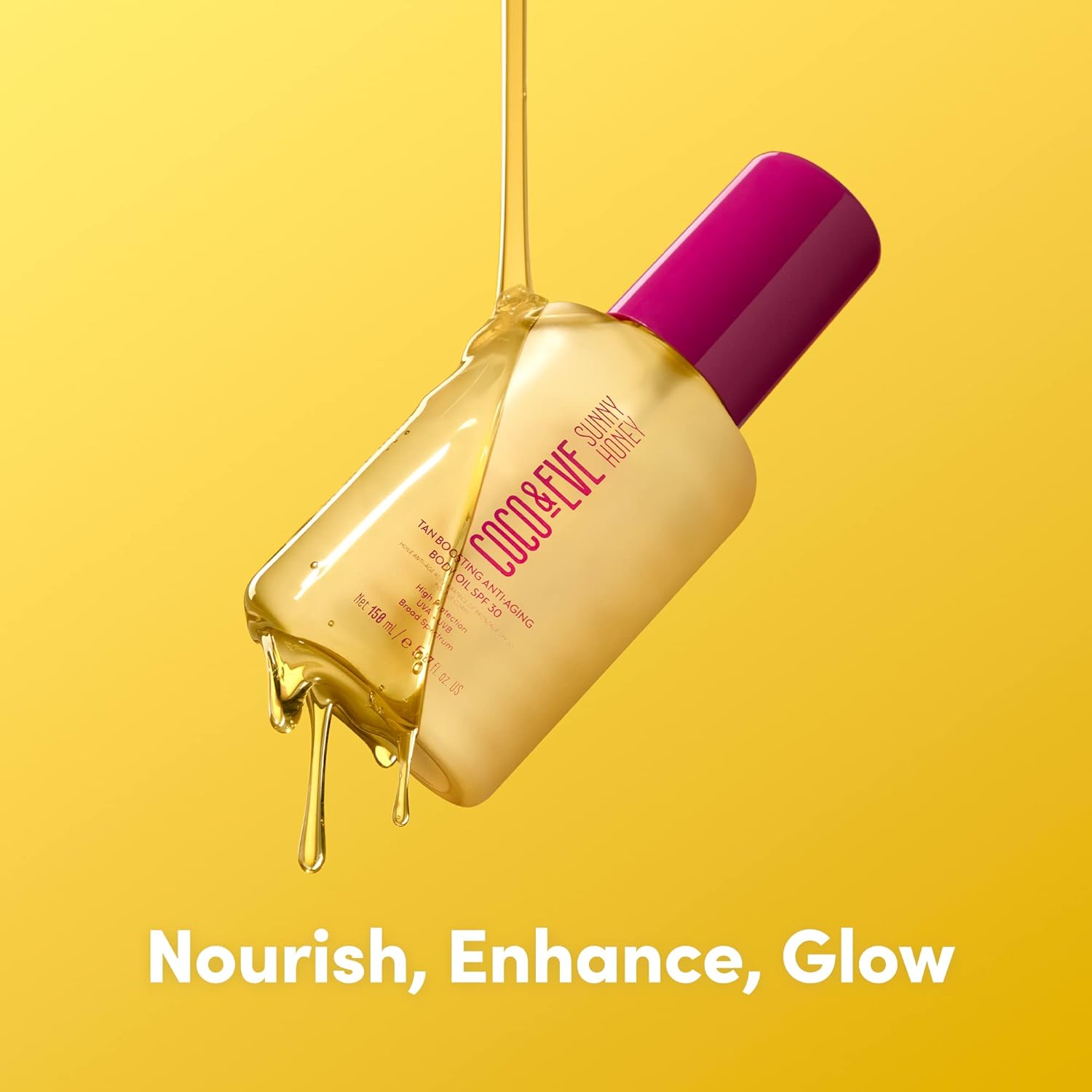 Huile Corporelle Anti-Âge et Bronzante SPF30 Coco & Eve - Spray Accélérateur de Bronzage, Protection Solaire UVA UVB - Accélérateur de Bronzage avec des Ingrédients Naturels, Antioxydants (150 ml)