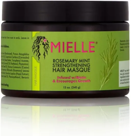 Mielle Organics Mielle/Romarin Menthe Fortifiant/Shampooing/Masque capillaire/Huile de renforcement du cuir chevelu et des cheveux (sérum)/Offre/Coffret cadeau