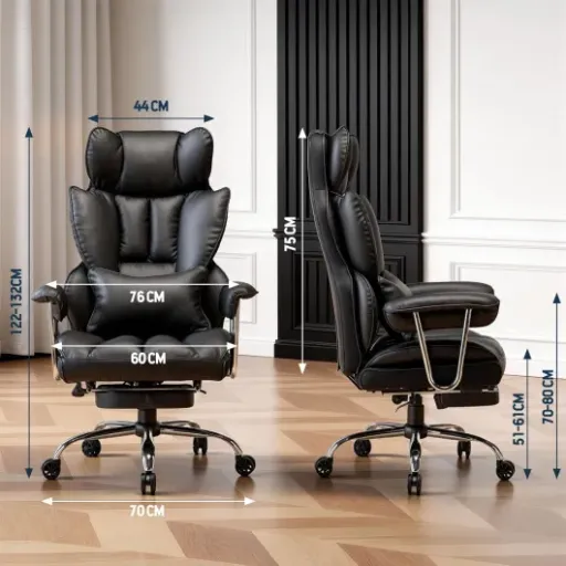 Test Efomao Fauteuil de Direction : un gros fauteuil confortable qui fait le job pour le télétravail