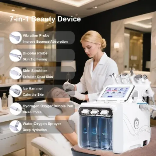 Test Machine Hydrofaciale Professionnelle 7 en 1 : le mini « salon esthétique » à la maison, avec quelques limites