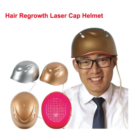 Laser Hair Growth Casque de pousse des cheveux Argenté 160 LLLT Anti-alopécie Bonnet de pousse des cheveux