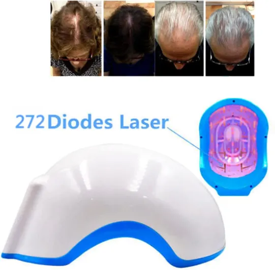 Pro LH272 Casque laser pour traitement de chute de cheveux pour homme et femme Stimule la pousse des cheveux et repousse les cheveux