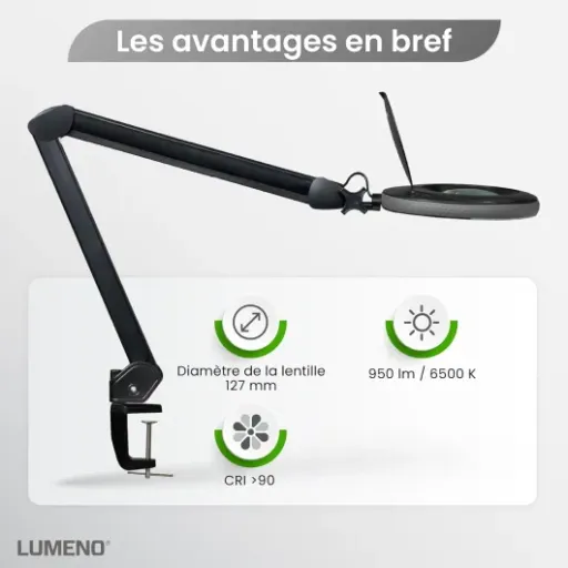 Test Lumeno 7215SW : la lampe loupe qui fait sérieusement le job pour bricoler et lire