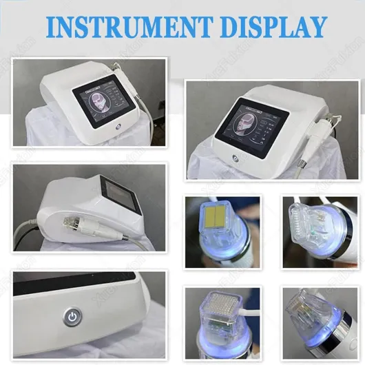 Appareil Professionnel Microneedling Radiofréquence Dorée - Dispositif Anti-Âge Complet pour Visage et Cou,Traitement Maison des Rides Profondes,Cicatrices d'Acné et Relâchement Cutané