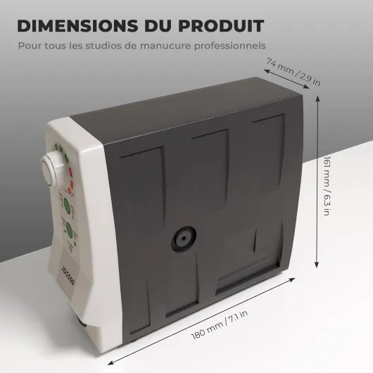 Ponceuse à Ongles Professionnelle 35000 tr/min, 85W, Puissante, Silencieuse et Aucune Vibration, Equipée d'une Pédale - Manucure Pédicure Machine Idéale Pour les Salons de Manucure