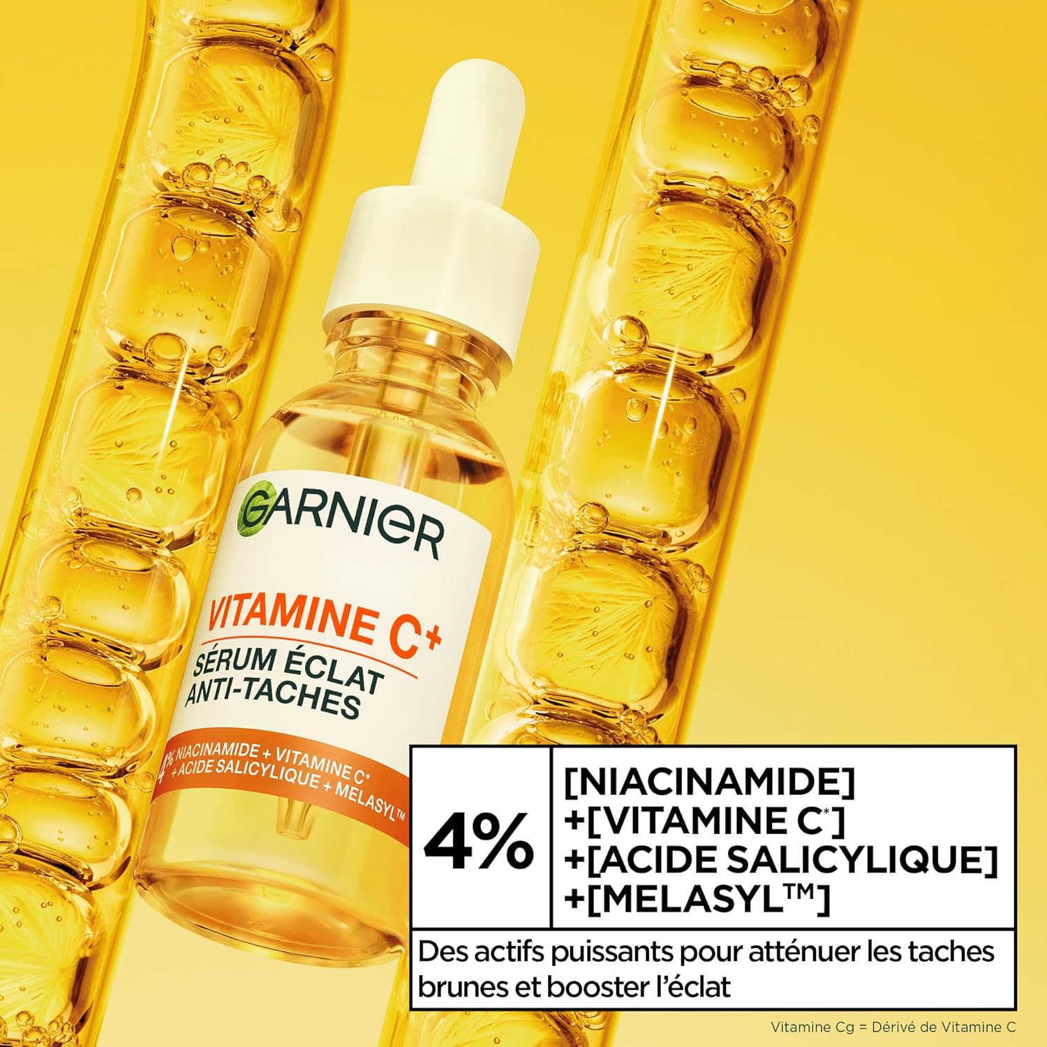 Skin Active Vitamine C - Sérum Éclat Anti-Taches Brunes - Soin Visage à 4% Niacinamide, Vitamine C, Acide Salicylique & Melasyl - Vegan & Cruelty Free - Tous Types de Peaux - 30 ml Masques tissu 30 ml (Lot de 1)