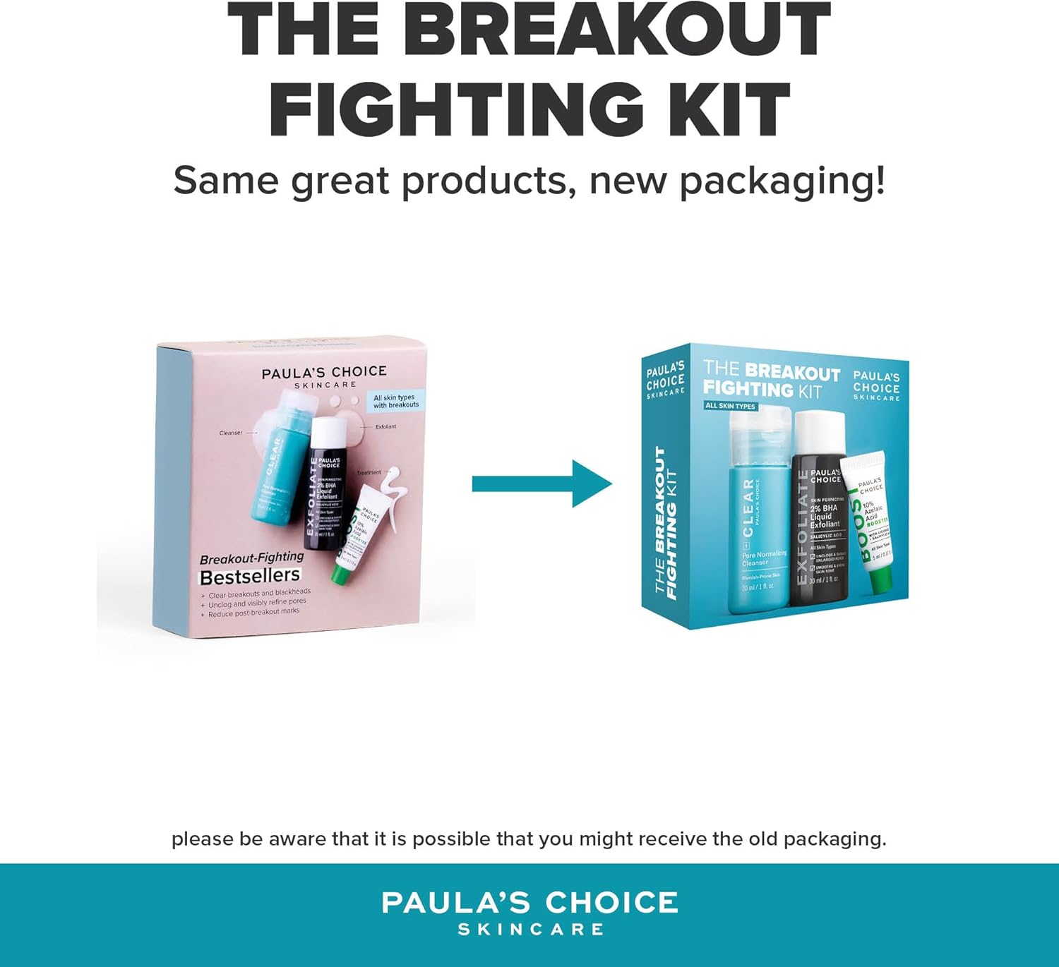 Paula's Choice Bestsellers Anti-Imperfections - Réduit les Imperfections, les Pores Dilatés & les Taches Brunes - avec Acide Salicylique & Azélaïque - Tous Types de Peaux - Format Voyage