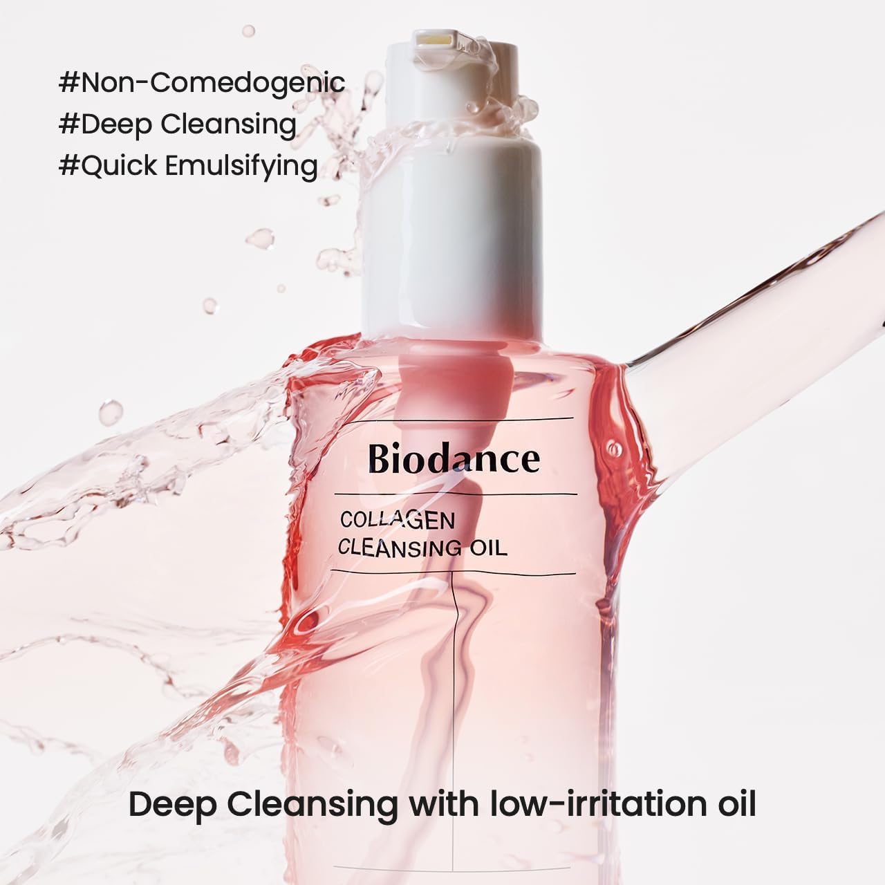 Collagen Cleansing Oil, Huile Démaquillante Visage au Collagène, Nettoyant Doux, Élimine le Maquillage et les Impuretés, Pour Peaux Sensibles, Mixtes ou Grasses, K-Beauty Coréenne, 200 ml