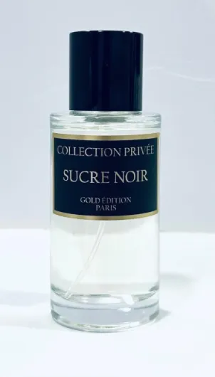 Parfum SUCRE NOIR Collection Privée Nouvelle Edition (Gold Edition), Idée Cadeau, un parfum longue durée et unisexe de 50 ml, fabriqué en France (SUCRE NOIR)
