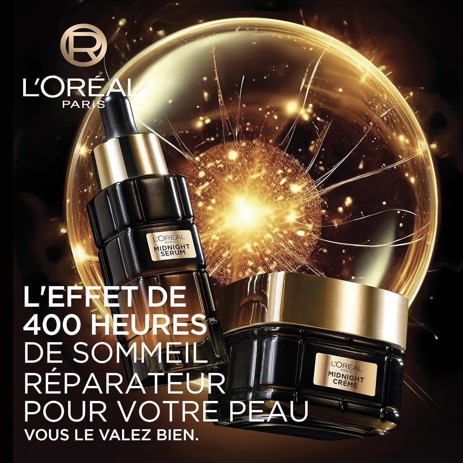L’Oréal Paris – Coffret Duo Age Perfect Renaissance Cellulaire – 1x Crème de Jour Revitalisante et 1x Midnight Sérum Anti-rides, Fermeté, Éclat – Au Complexe Antioxydant – Tous Types de Peaux ROUTINE MIDNIGHT SÉRUM MIDNIGHT CRÈME