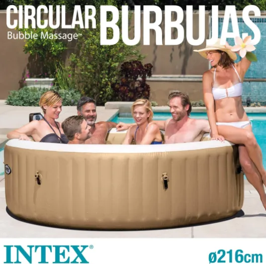 Intex Pure Spa Sahara 6 Places 28428EX Beige 6 places Spa seul