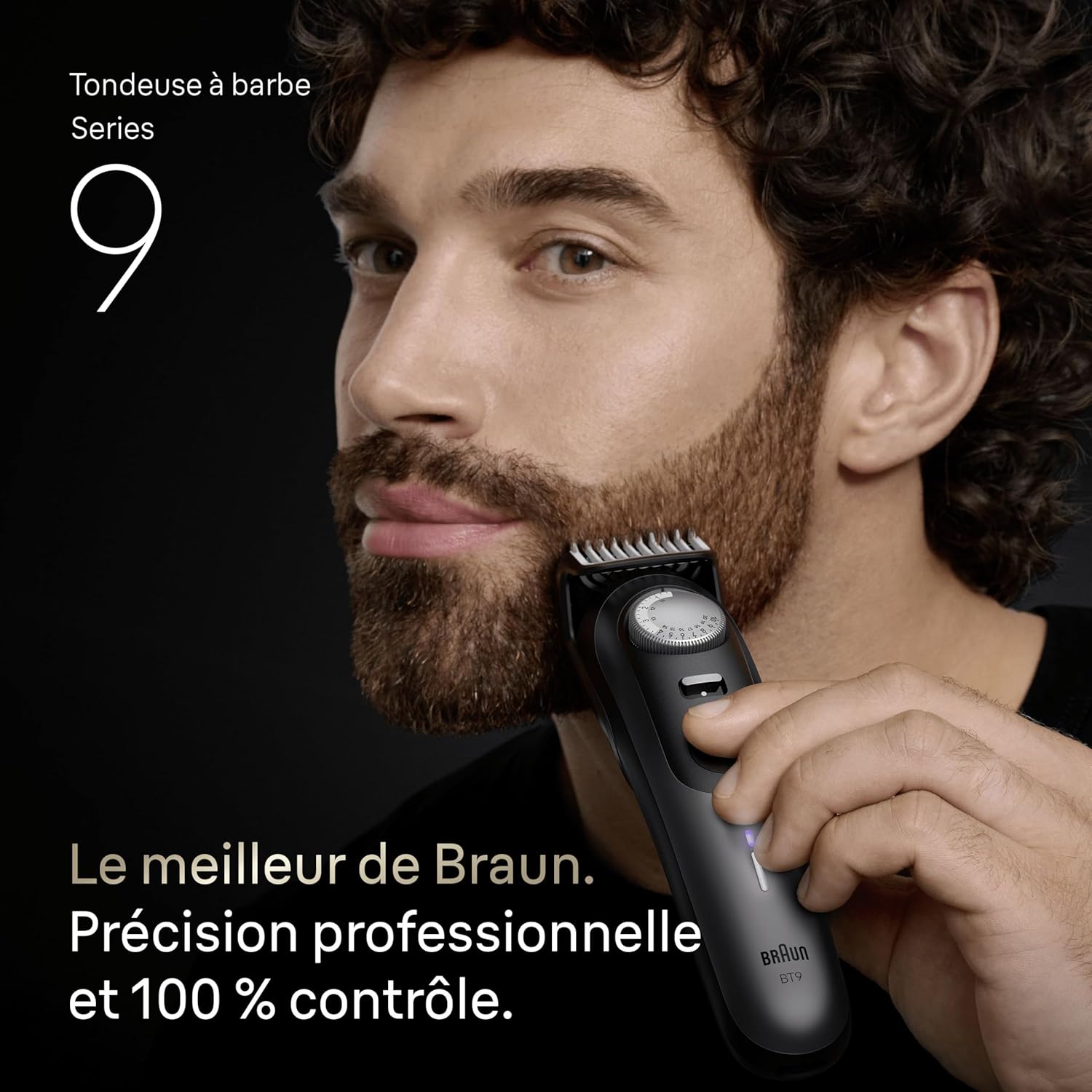 Tondeuse Barbe Homme Series 9 BT9565, Titane - Etanche, Batterie Rechargeable, +14 Outils de Barbier, Lame Ultra Affutée, Coffret avec Etui de Voyage, Emballage en Carton