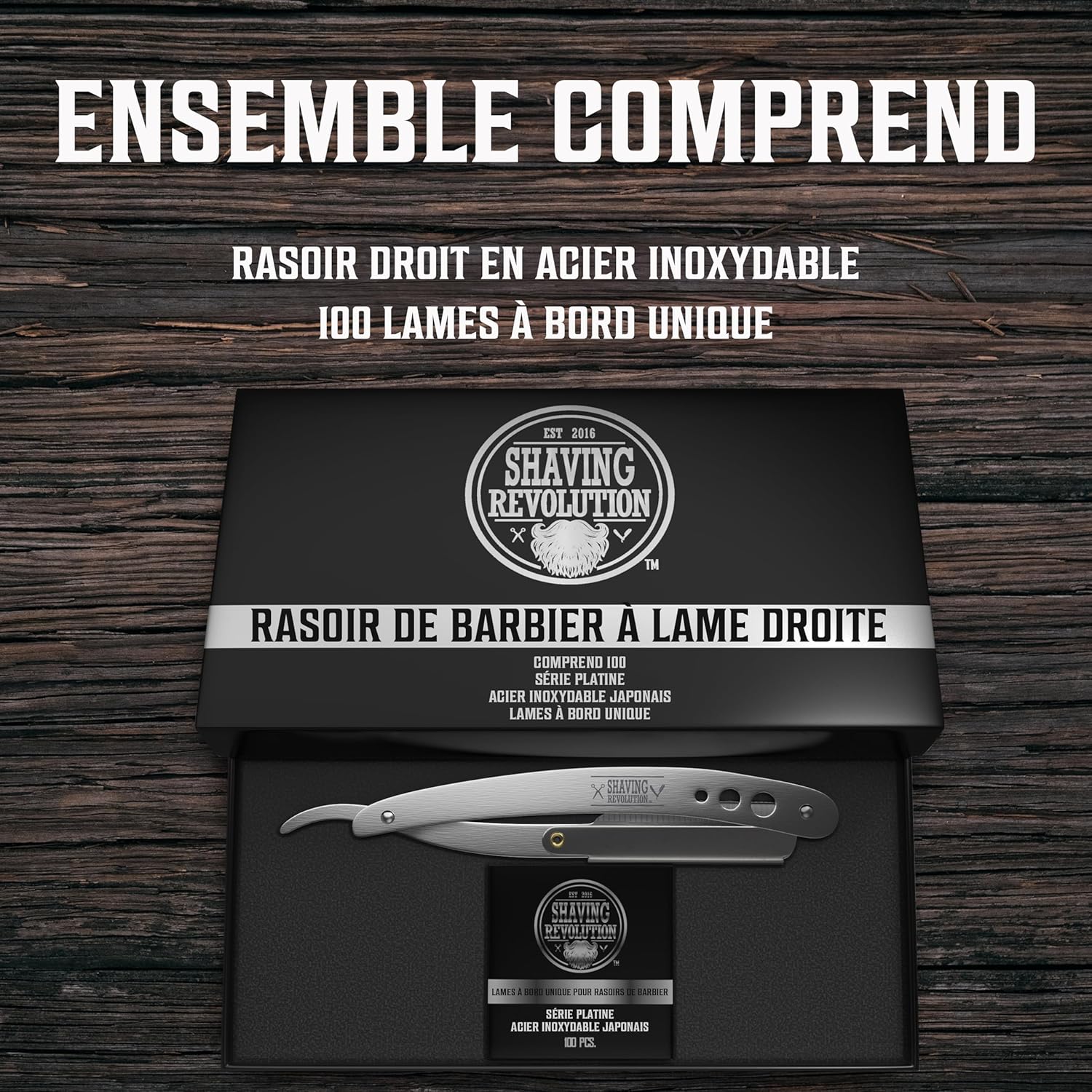 Rasoir Coupe Choux - Rasoir Coupe Choux Barbe Avec 100 Lames Pour Un Rasage De Près - Kit De Rasage Pour Hommes