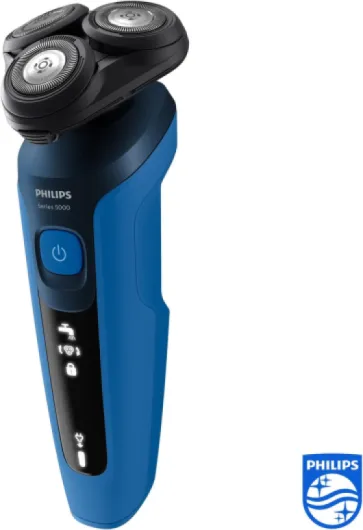 Series 5000, Rasoir électrique 100 % étanche, Lames ComfortTech à 360°, Têtes de contour, Affichage avancé, Tondeuse de précision SmartClick, S5466/18