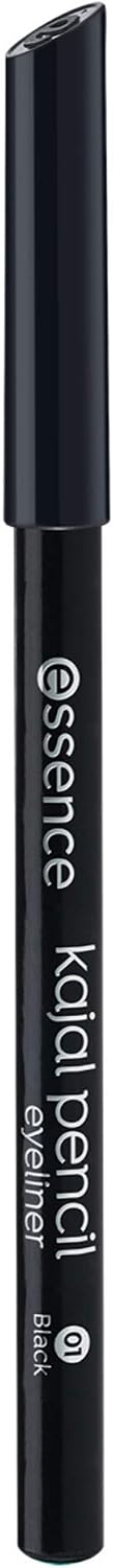 Essence kajal pencil crayon yeux, longue durée, mettant en valeur l'oeil (1g) 01 Black 1 unité (Lot de 1)