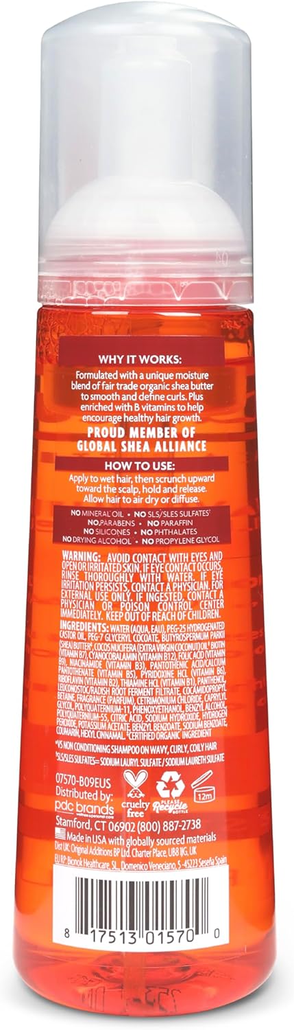 Mousse Coiffante Wave Whip, au Beurre de Karité, pour Cheveux Naturels, 248 ml (1 Produit) (l’Emballage Peut Varier) 238 g (Lot de 1)