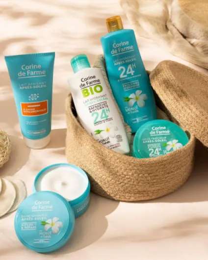 , Baume Réparateur Après Soleil, Soin Solaire, Formulation Clean Beauty, Monoï de Tahiti Super Hydratant, Beurre de Mangue Antioxydant, 150 ml Amande,Mangue 150 ml (Lot de 1)
