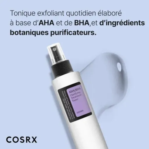 Test COSRX AHA/BHA Clarifying Treatment Toner : le tonique acide simple qui fait le job sans drama