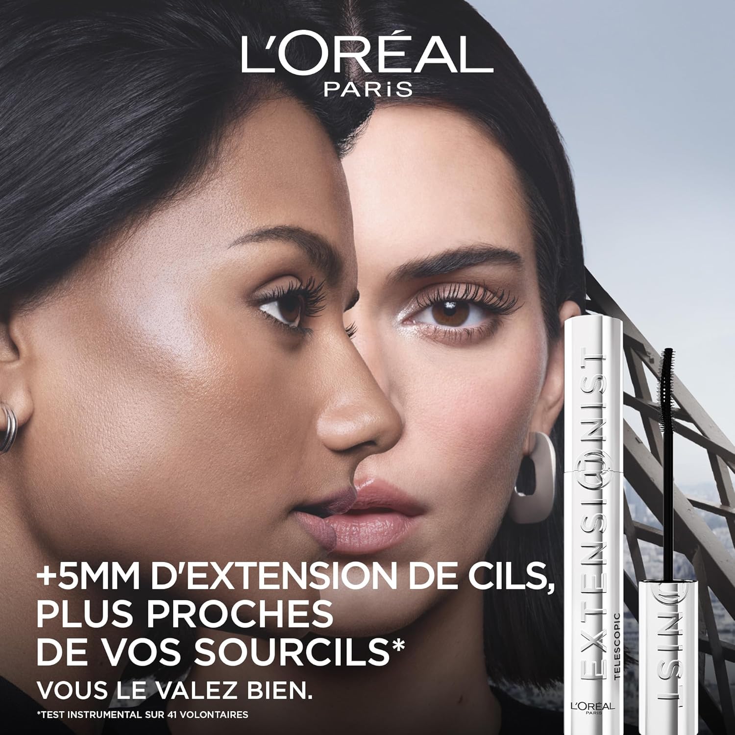 L'Oréal Paris Mascara Telescopic Extensionist Volume Longueur 9,9ml x2 - L'Oréal Paris Mascara Telescopic Extensionist Volume Longueur 9,9ml x2 Lot de 2 Mascaras