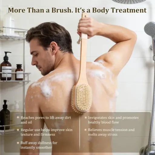 Test Blendura Brosse Dos Douche Long Manche : la brosse qui fait enfin le boulot sur les zones galère