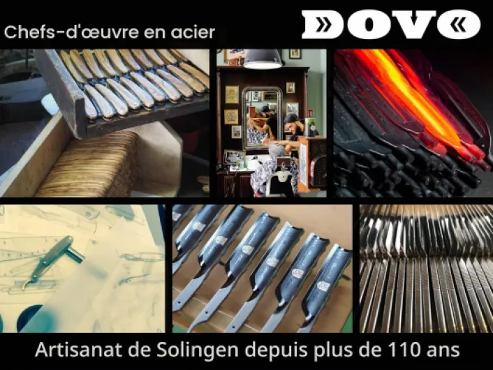 Coupe choux DOVO Shavette avec manche en bois d'olivier